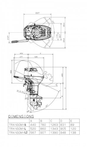 Лодочный мотор SUZUKI DT40WS